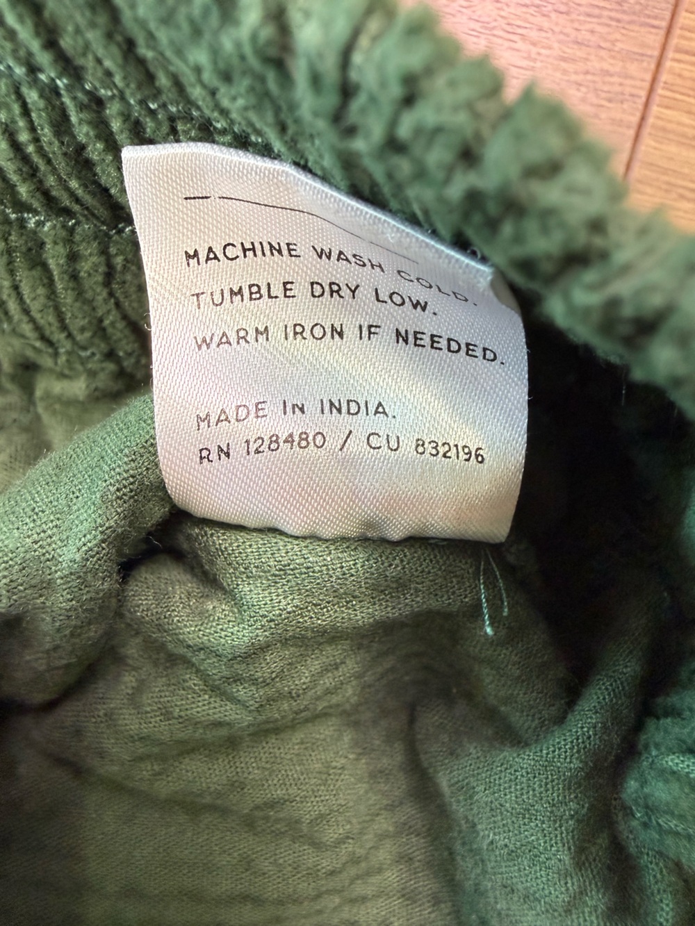Pact Classic Corduroy Peg Pant Mountain View Green Size Small - Picture 9 of 12